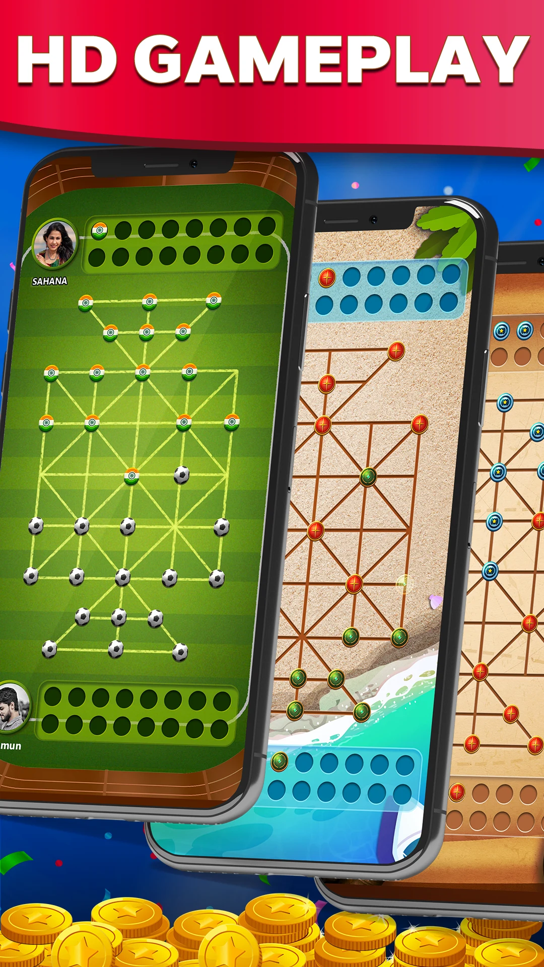 16 Bead Fun: Online Sholo Guti screenshot