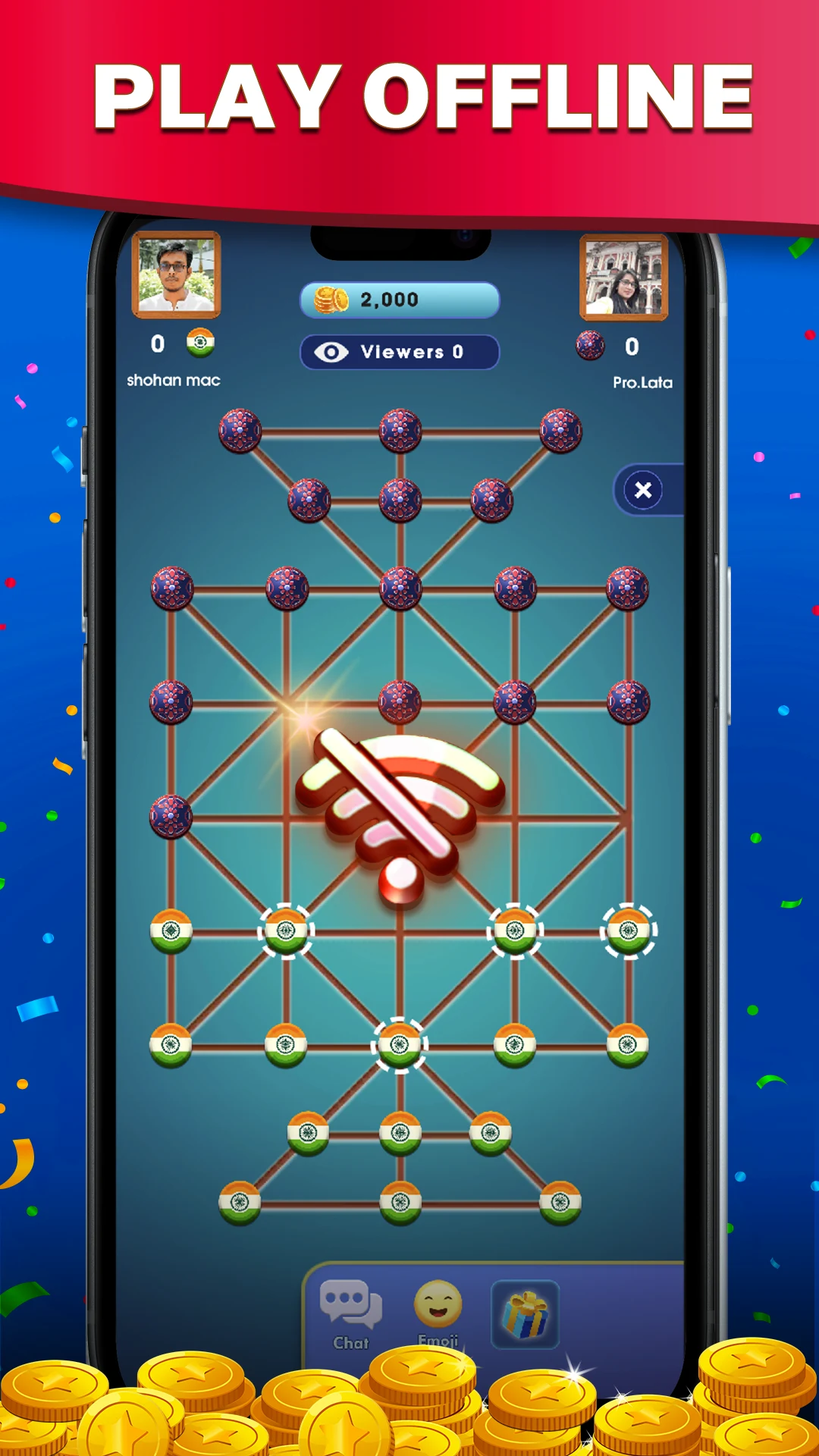 16 Bead Fun: Online Sholo Guti screenshot