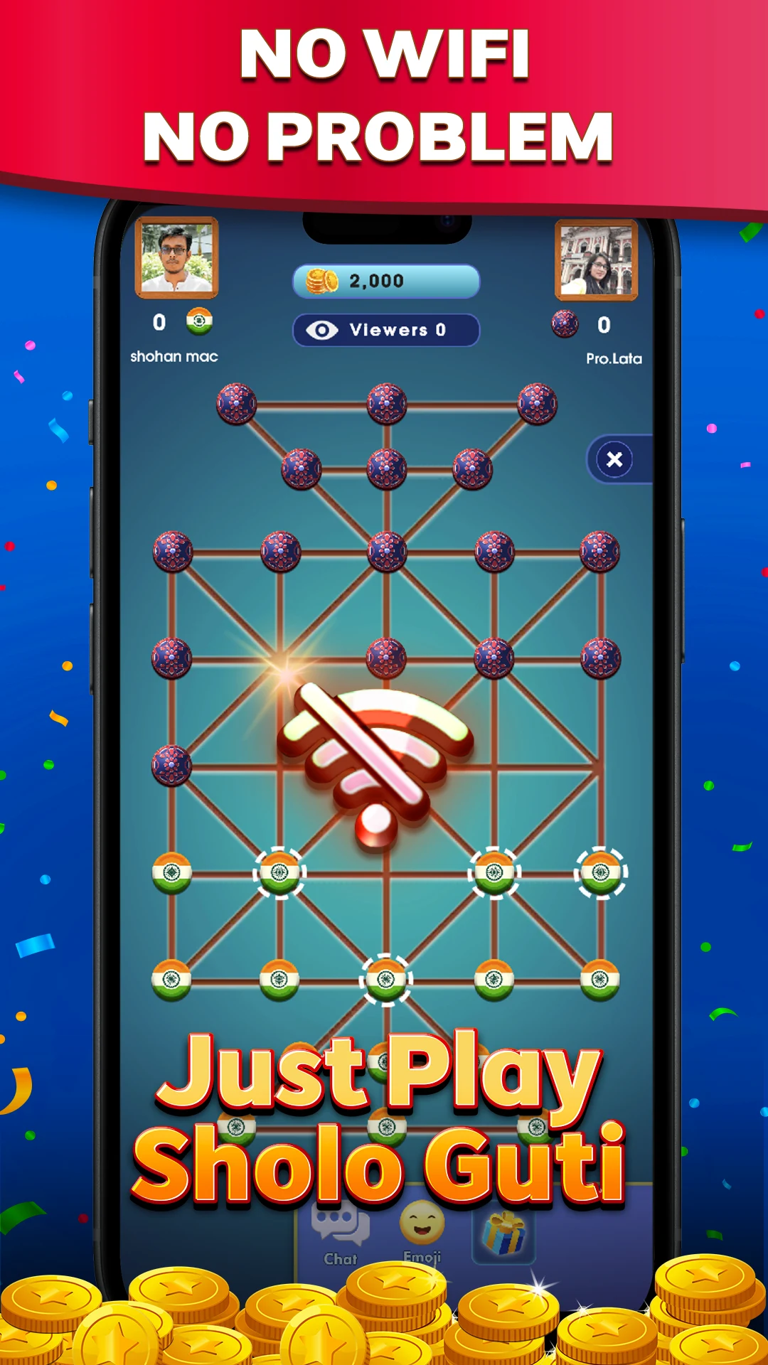 16 Bead Fun: Online Sholo Guti screenshot